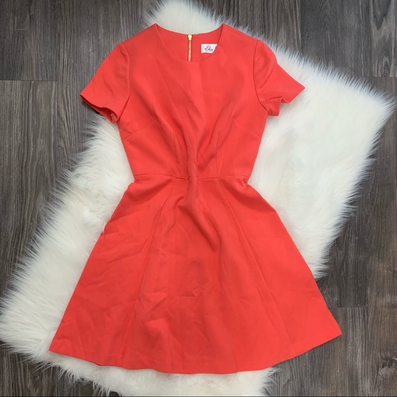 Eliza J Dresses & Skirts - EUC Eliza J. Coral a-line short sleeve dress